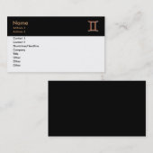 Gemini-Visitekaartje Visitekaartje (Voorkant / Achterkant)