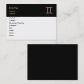 Gemini-Visitekaartje Visitekaartje (Voorkant / Achterkant)