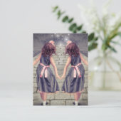 gemini voor altijd beste vrienden briefkaart (Staand voorkant)