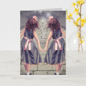  gemini voor altijd beste vrienden kaart (Gele Bloem)