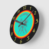 Gemini Wall Clock Ronde Klok (Hoek)