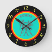 Gemini Wall Clock Ronde Klok (Voorkant)