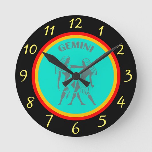 Gemini Wall Clock Ronde Klok (Voorkant)