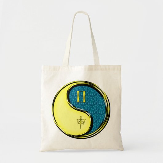 Gemini & Water Monkey Tote Bag (Voorkant)