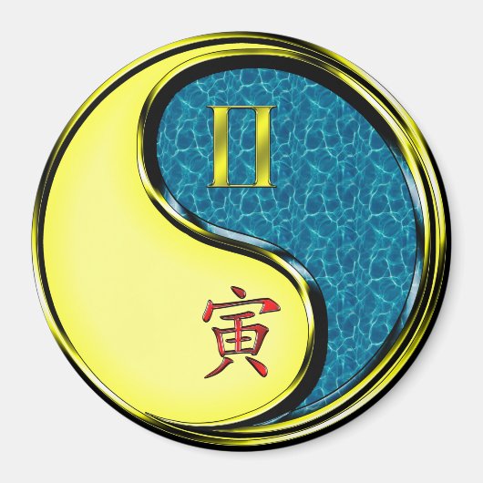 Gemini & Water Tiger Magneet (Voorkant)