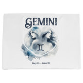 Gemini Waterverf Bull Zodiac Thema Verjaardagsfees Groot Cadeauzakje (Voorkant)