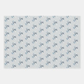 Gemini Waterverf Bull Zodiac Thema Verjaardagsfees Inpakpapier Vel (Voorkant 2)