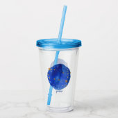 Gemini Waterverf Night Sky Constellation Zodiac Acryl Drinkbeker (Achterkant)