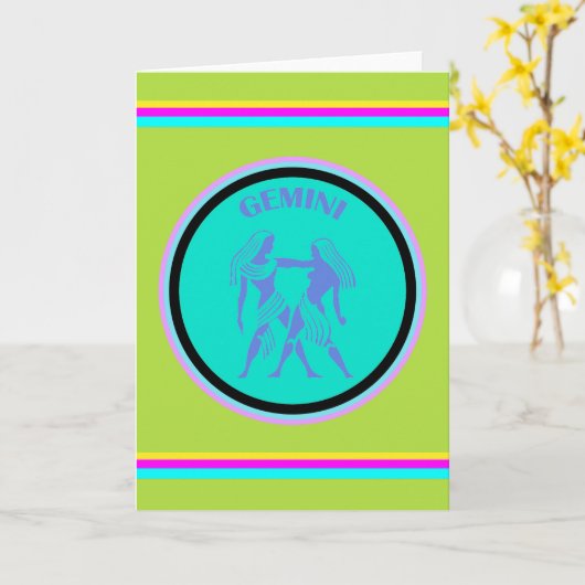Gemini-Wenskaart Kaart (Gele Bloem)