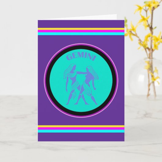 Gemini-Wenskaart Kaart (Gele Bloem)