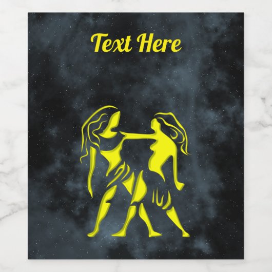 Gemini Wijn Etiket (Enkel label)