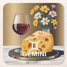 Gemini Wine Cheese Wildflowers Onderzetter Set