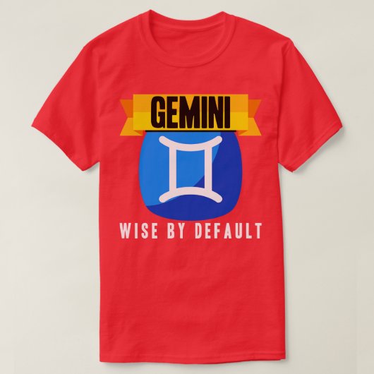 Gemini Wise standaard T-shirt (Design voorkant)