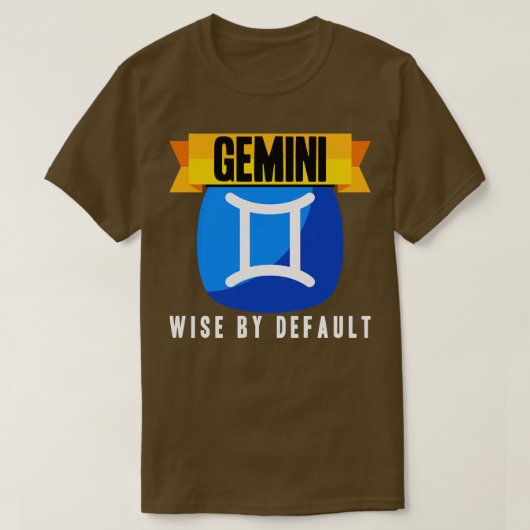 Gemini Wise standaard T-shirt (Design voorkant)