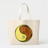 Gemini & Wood Dragon Grote Tote Bag (Voorkant)