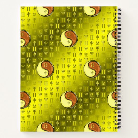 Gemini & Wood Monkey Notitieboek (Achterkant)