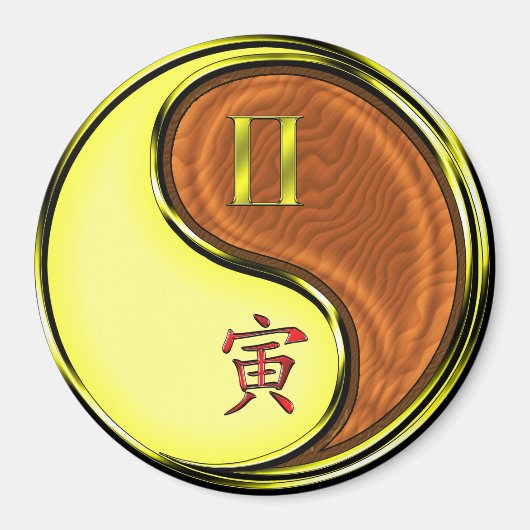 Gemini & Wood Tiger Magneet (Voorkant)