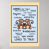 Gemini Wordcloud poster (Voorkant)