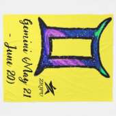 Gemini Worpdeken Fleece Deken (Voorkant (Horizontaal))