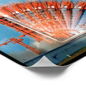 Gemini X-raketlancering time-lapse foto Poster (Hoek)