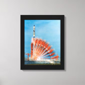 Gemini X Rocket Launch Time Lapse Foto Poste Canvas Afdruk (Voorkant)