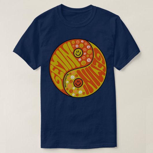 Gemini Yin Yang T-shirt (Design voorkant)