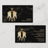 *~* GEMINI : Zodiabetische astrologie Twindenergi Visitekaartje (Voorkant / Achterkant)