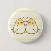 Gemini Zodiac Animal Button (Voorkant)