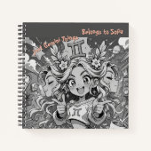 Gemini Zodiac Anime Creative Square Journal Notitieboek (Voorkant)