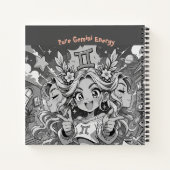Gemini Zodiac Anime Creative Square Journal Notitieboek (Achterkant)