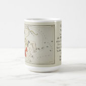 Gemini Zodiac Antiek Astronomische Kaart Koffiemok (Center)