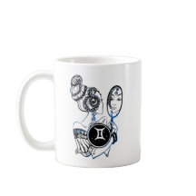 Gemini Zodiac Art Deco Lady