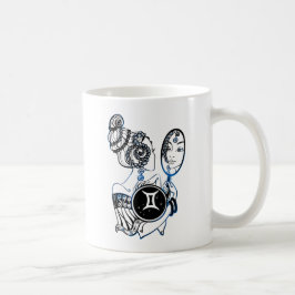 Gemini Zodiac Art Deco Lady Koffiemok