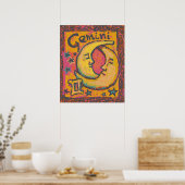 Gemini Zodiac Art Poster (Keuken)