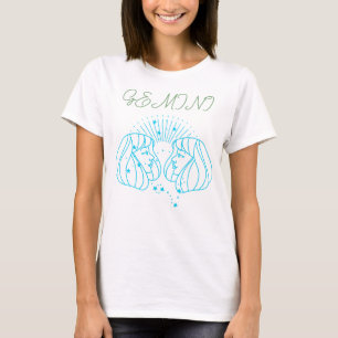 Gemini Zodiac: Artistieke Astrologie Gift voor Air T-shirt