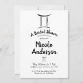 GEMINI Zodiac Astrology May June Vrijgezellenfeest Kaart (Voorkant)