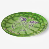 Gemini Zodiac Astrology-ontwerp Papieren Bordje (Gekanteld)