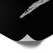 Gemini. Zodiac Astrology Sign. Black. Poster (Hoek)