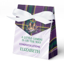 Gemini Zodiac Baby Shower 3"b x 1,5"l x 3,25"h