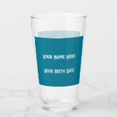 Gemini Zodiac Bier Glas (Achterkant)