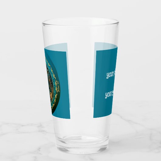 Gemini Zodiac  Bier Glas (Links)