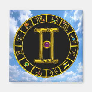 GEMINI / ZODIAC BIRTHDAY SIGNS MAGNEET