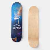 Gemini Zodiac Blue Persoonlijk Skateboard (Voorkant)