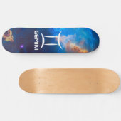 Gemini Zodiac Blue Persoonlijk Skateboard (Horizontaal)