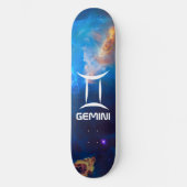Gemini Zodiac Blue Persoonlijk Skateboard (Voorkant)
