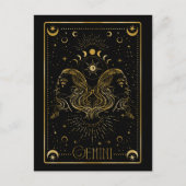 Gemini zodiac briefkaart (Voorkant)