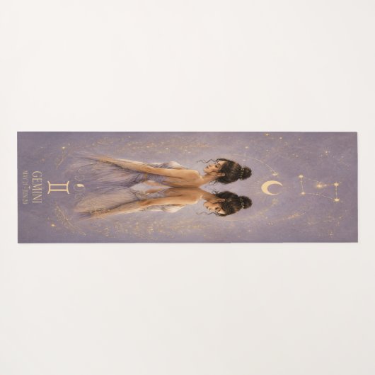 Gemini Zodiac Celestiale Yogamat (Achterkant (horizontaal))