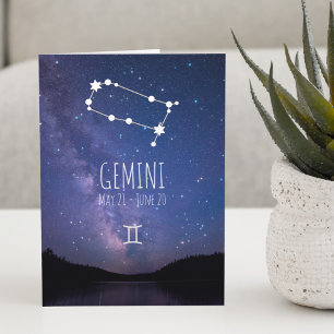 Gemini Zodiac Constellation   Astrologische kaart