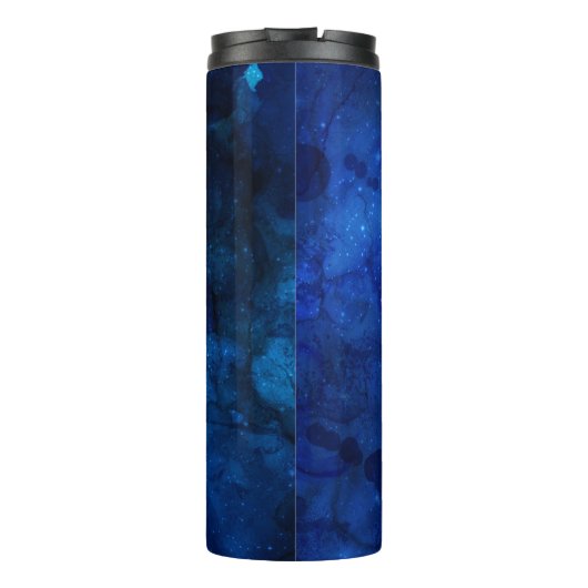 Gemini Zodiac Constellation Blue Galaxy Monogram Thermosbeker (Achterkant)