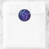 Gemini Zodiac Constellation Design Ronde Sticker (Tas)